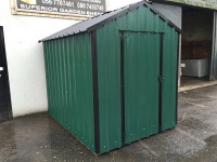 6ft x 6ft Green Steel Garden Shed