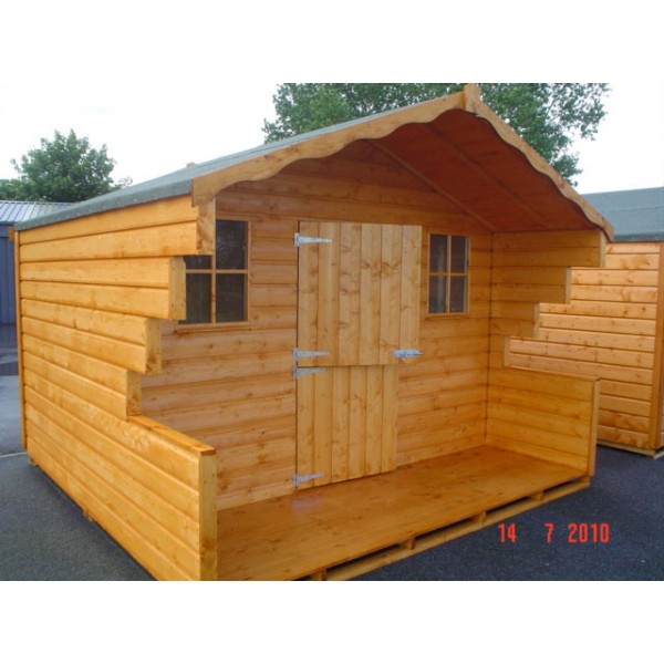 8ft x 10ft Lodge Garden Sheds For Sale